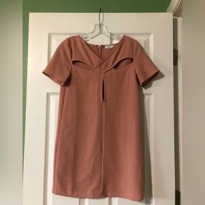 Light pink dress with cutouts